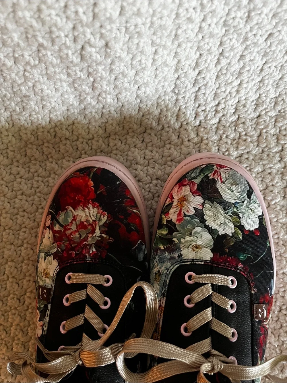 Hot Chocolate Charlotte Floral Sneakers
